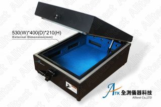 RF Shielding Box 掀蓋式隔離箱 黑色掀蓋-534021/屏蔽箱，廣泛應用於5G NR sub-6GHz、Bluetooth 、WiFi、GSM、WCDMA、CDMA2000、TDSCOMA、LTE、NBIOT、WIMAX、Zigbee、RFID、NFC、UWB、IrDA、藍芽、天線、手機、無線網卡、路由器、耳機等無線通訊產品測試。