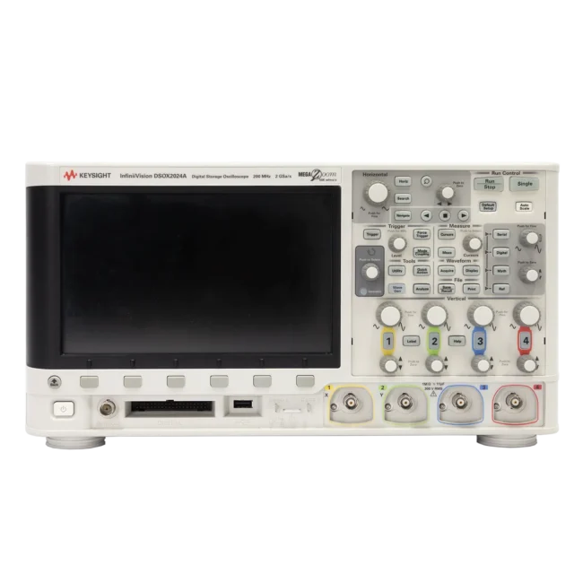 Keysight DSOX2024A 全測儀器科技提供 InfiniiVision 2000 X 系列示波器,，200 MHz 頻寬、4 個類比通道、100 kpts 記憶體，以及每秒 200,000 個波形的更新速率。